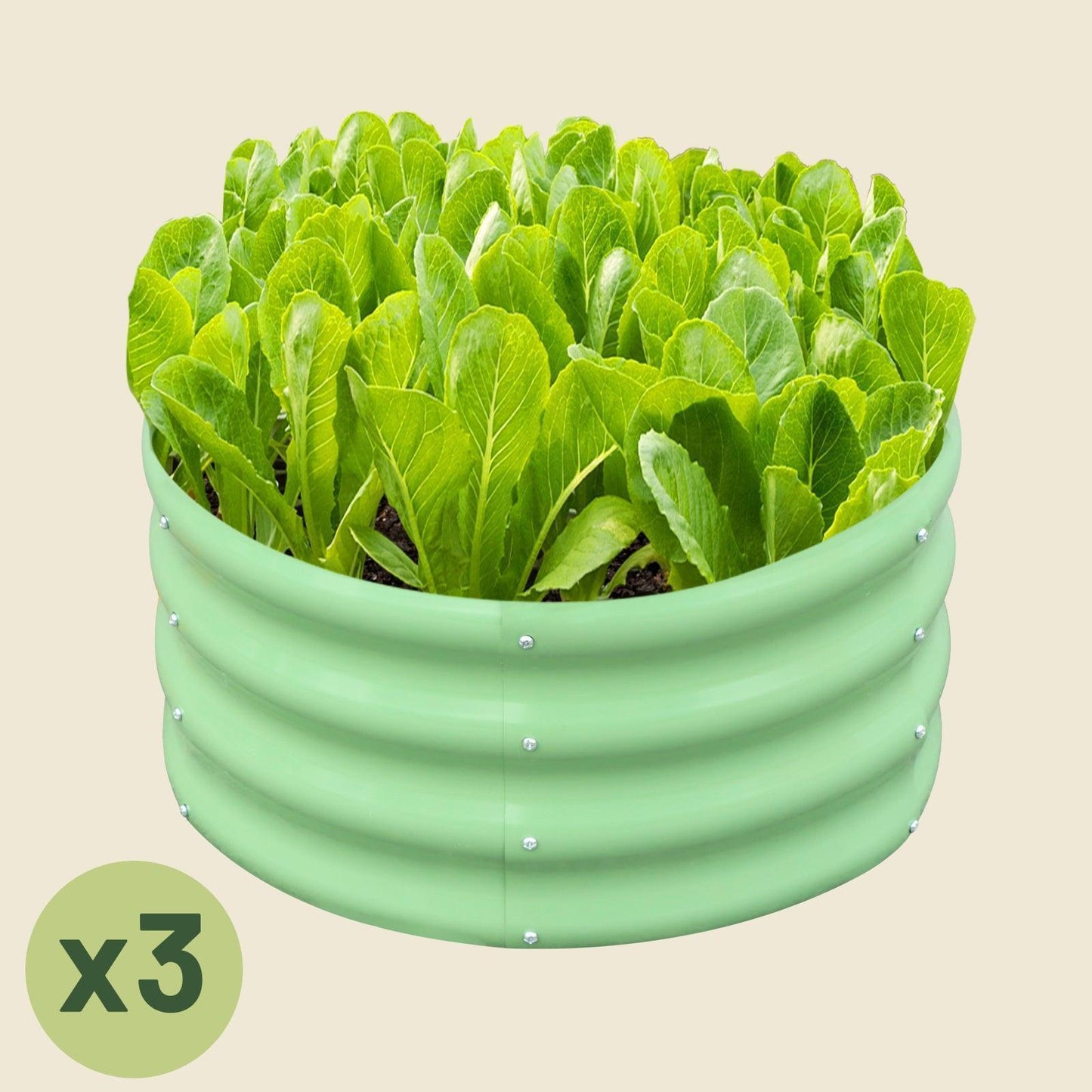 No Rot. No Rust. Just Growth. – Round Steel Garden Bed 2x2 ft Modular