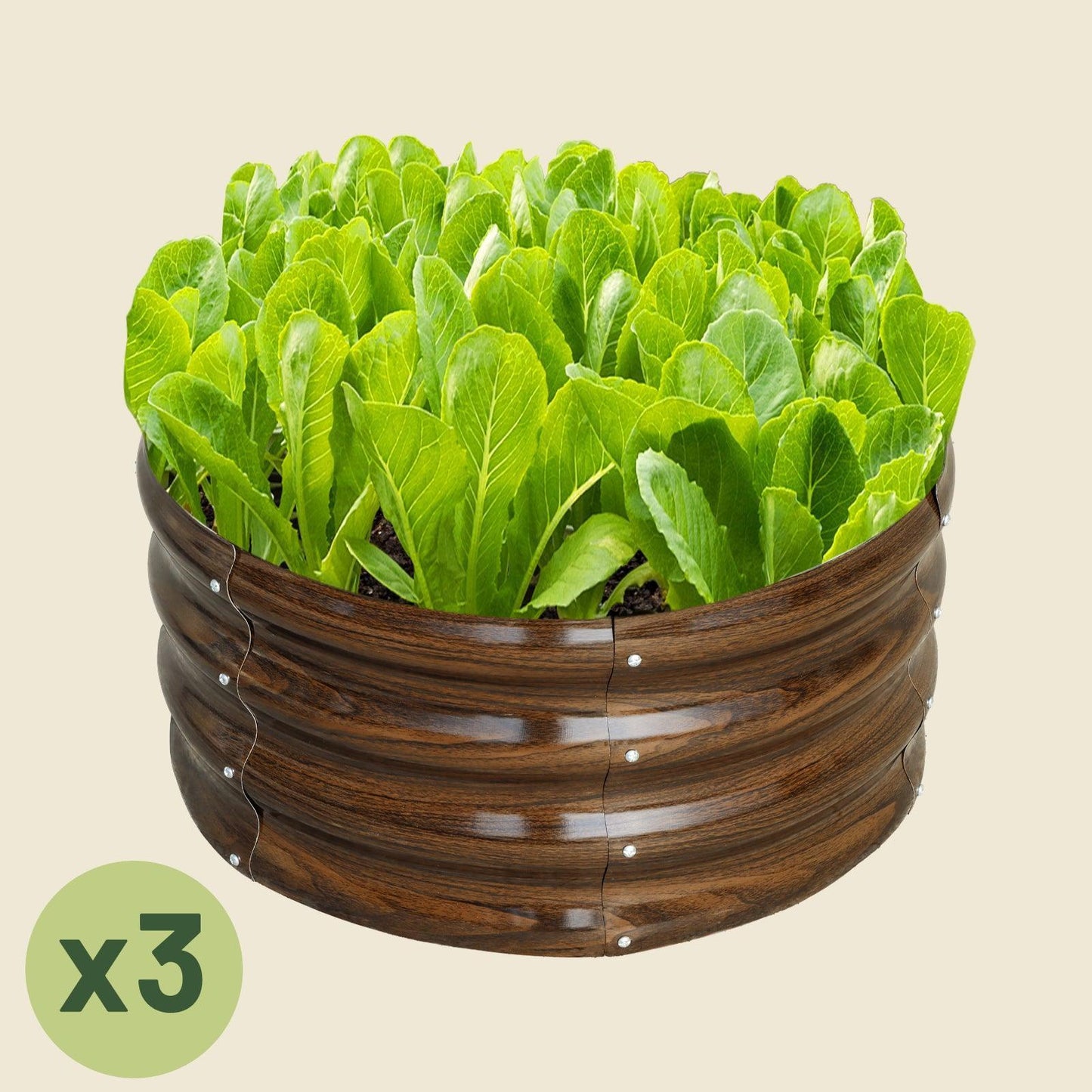 No Rot. No Rust. Just Growth. – Round Steel Garden Bed 2x2 ft Modular