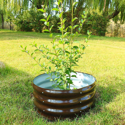 No Rot. No Rust. Just Growth. – Round Steel Garden Bed 2x2 ft Modular